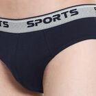 Men's 100% Cotton Briefs , Navy Blue, small