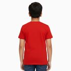 Boys' Half Sleeves T-Shirt, लाल, small image number null