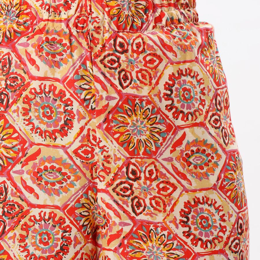 Women's Yellow Printed Ethnic Set, Yellow, large