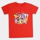 Boys' Half Sleeves T-Shirt , लाल, small image number null