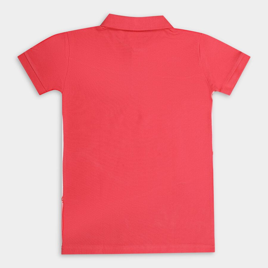 Boys' 100% Cotton Half Sleeves T-Shirt, Aqua, large image number null