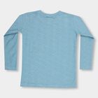 Boys Light Blue Crew Neck Casual T-Shirt, Mid Blue, small image number null