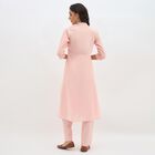 Women's Soft Dusty Pink Cotton Embroidered Ethnic Set, Pink, small image number null