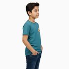 Boys' Half Sleeves T-Shirt, गहरा नीला, small image number null