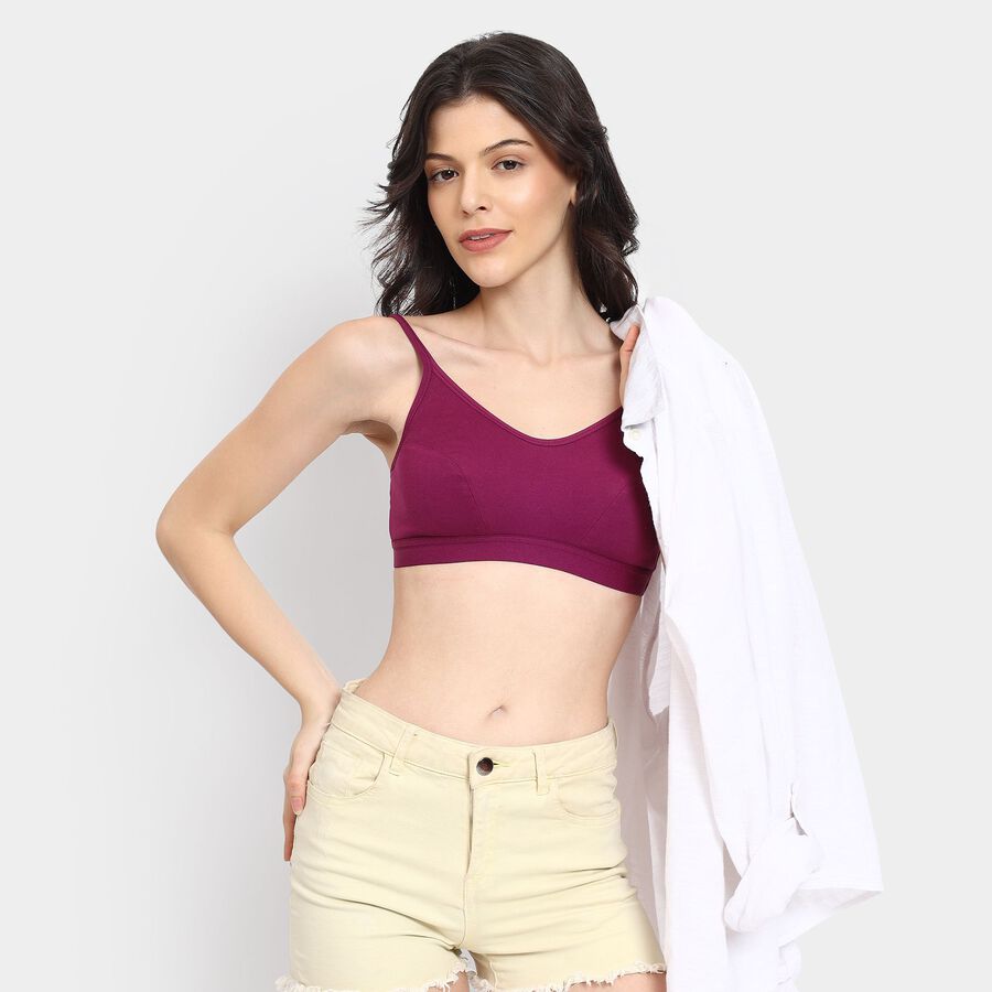 Ladies' Non-Padded Bra, वाइन, large image number null