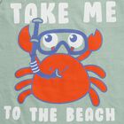 Boys' Light Mint Green Round Neck Sleeveless Graphic T-Shirt, Light Green, small