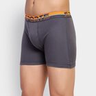 Men's 100% Cotton Trunks , Dark Grey, small
