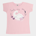 Girls Cotton T-Shirt, Light Pink, small image number null