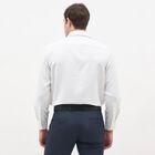 Men's Bright White Classic Collar Formal Shirt, Dark Blue, small image number null