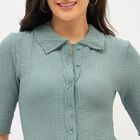 Women's Light Dusty Blue Classic Shirt, Light Blue, small