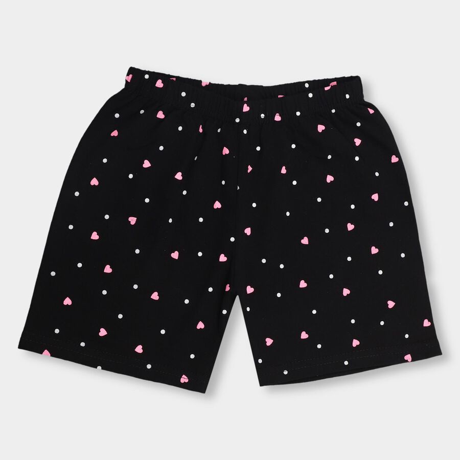 Girls' Pull Ups Shorts , काला, large image number null