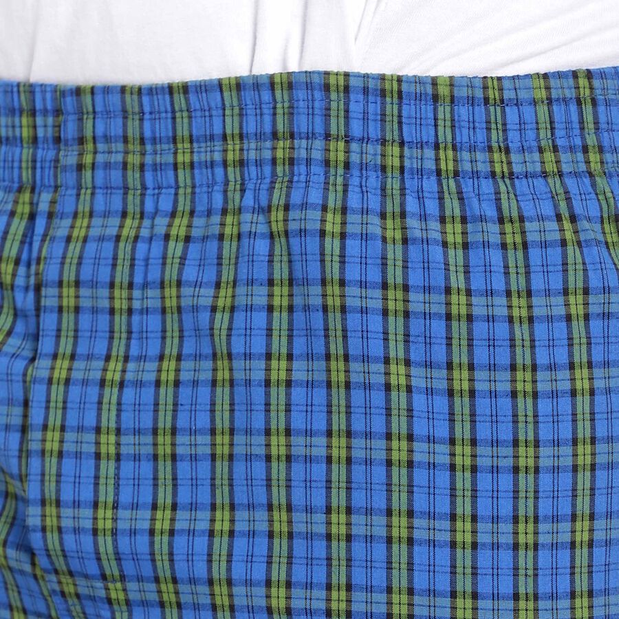 Checks Inner Elastic Boxers, Dark Blue, large image number null