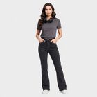 Women's Dark Grey Bootcut Fit Faded Jeans, Dark Grey, small