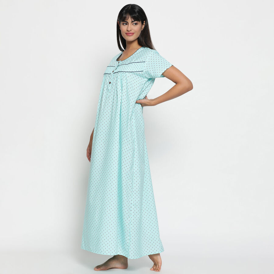 All Over Print Nighty, हल्का नीला, large image number null