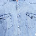 Men's 100% Cotton Casual Shirt, Light Blue, small image number null