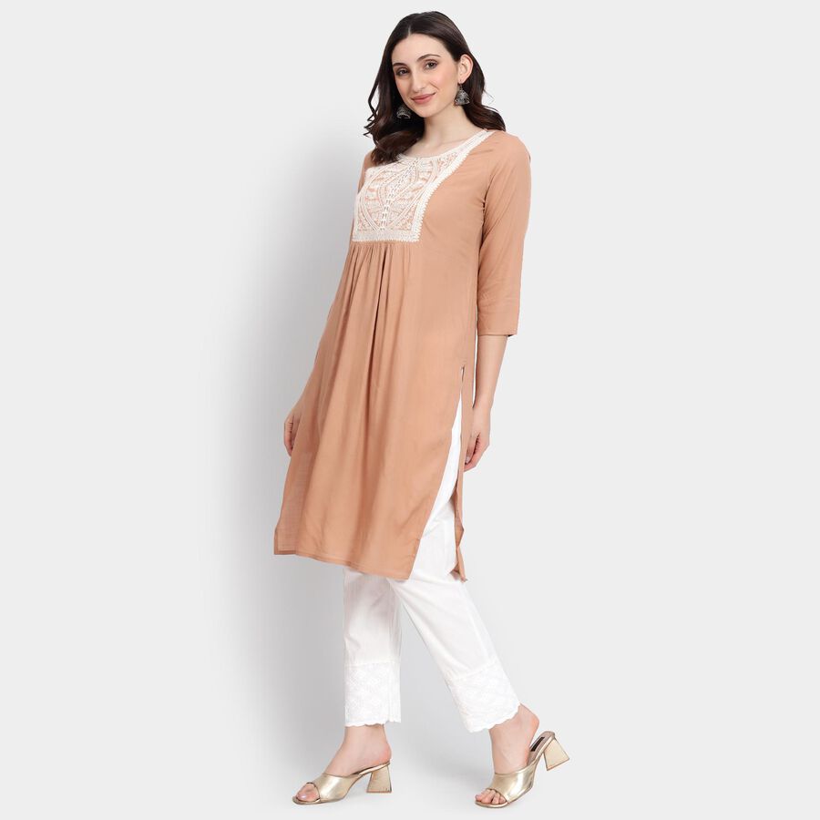 Ladies' Kurta , Khaki, large image number null