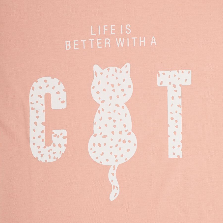 Girls' T-Shirt , पीच, large image number null