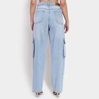Ladies' 100% Cotton Jeans , Light Blue, small image number null