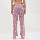 Women's Dusty Mauve Printed Relaxed Fit Full-Length Pyjama, Purple, small image number null