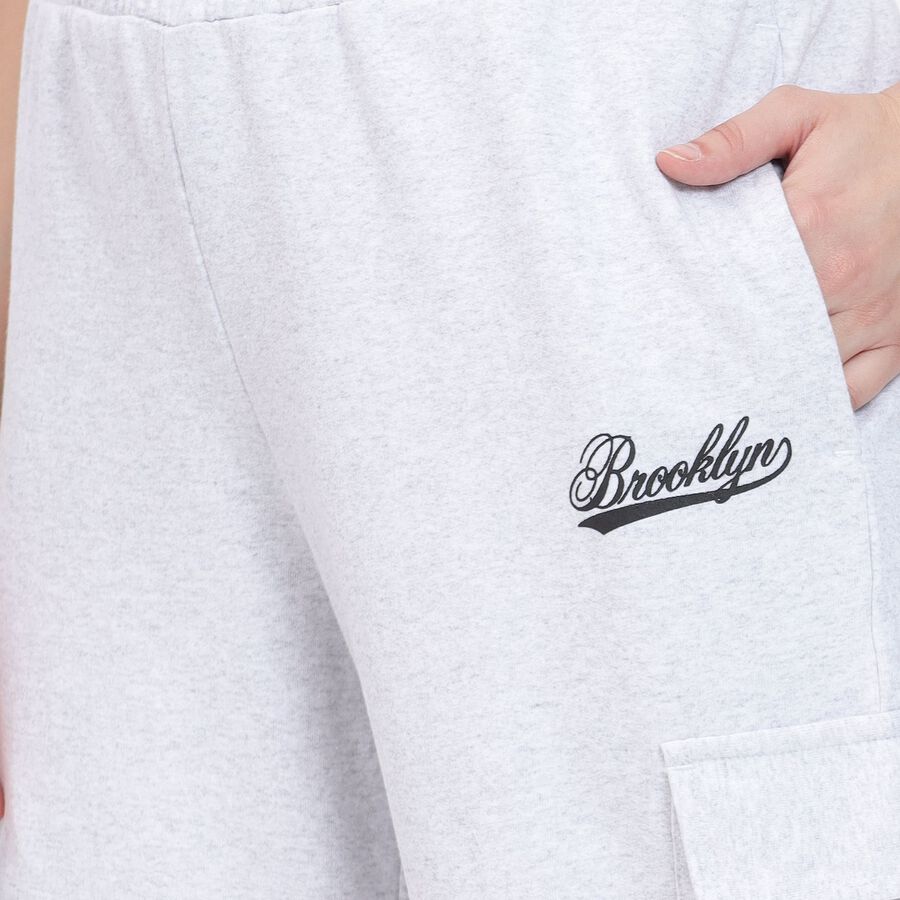 Ladies' Track Pants, Ecru Melange, large image number null