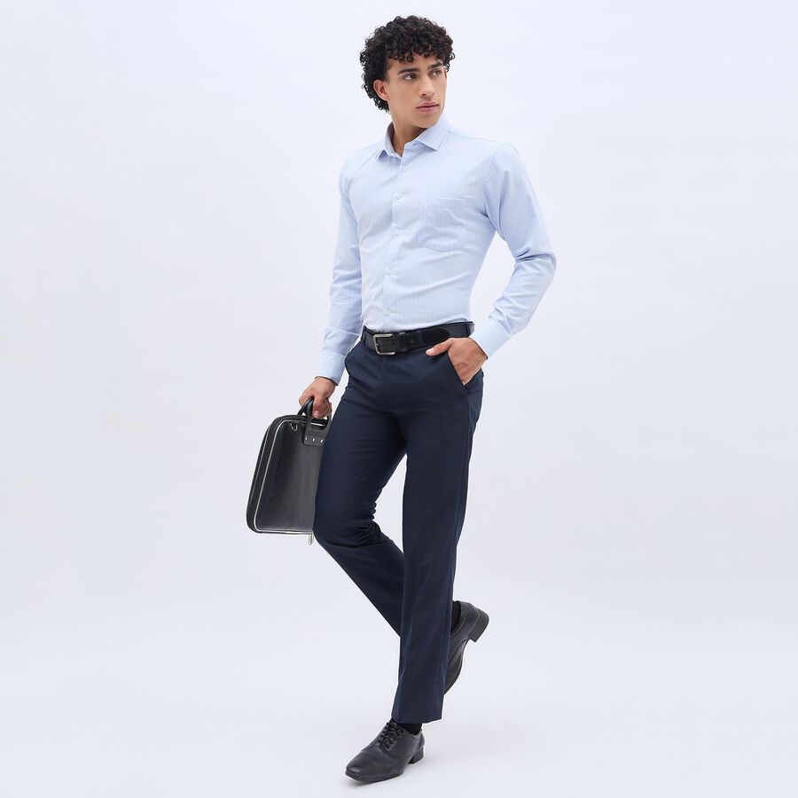 Men's Cut Away Collar Formal Shirt, Light Blue, large image number null