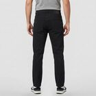 Men's Black Slim Fit Jeans, काला, small