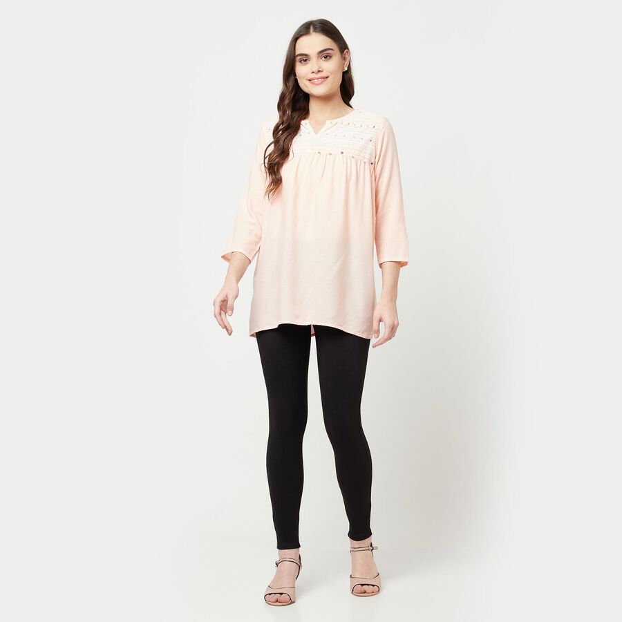 Solid Trousers, Black, large image number null