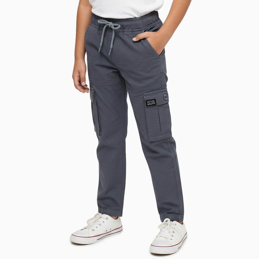 Boys' Trouser, Mid Blue, large image number null