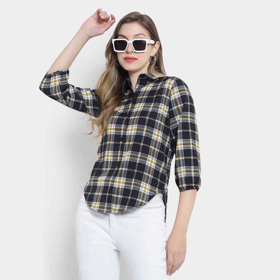All Over Print Shirt, काला, large image number null