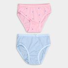 Girl's Cotton All Over Printed Pink Panty, Pink, small image number null