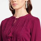 Solid Dress, Wine, small image number null