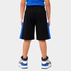 Boys Black Regular Fit Casual Bermuda Shorts, काला, small