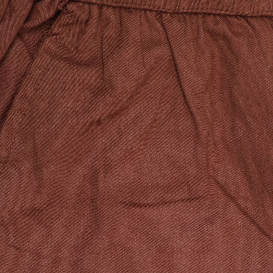 Boys' 100% Cotton Trousers, भूरा, large image number null