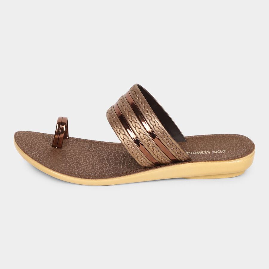 Ladies' Sandal, भूरा, large image number null