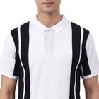 Men's Black Polo Collar Classic T-Shirt, काला, small