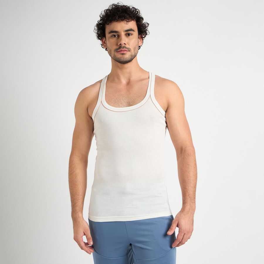 Men's 100% Cotton Gym T-Shirt , Beige, large image number null