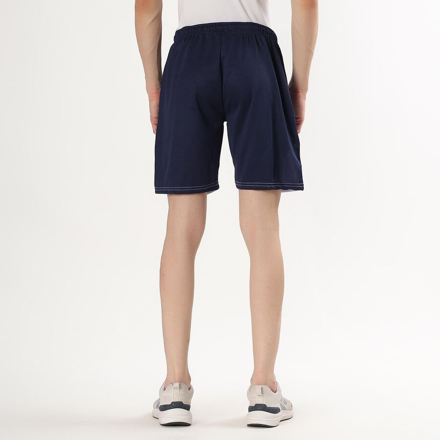 Men's Navy Blue Regular Fit Active Bermuda Shorts, Dark Blue, large image number null