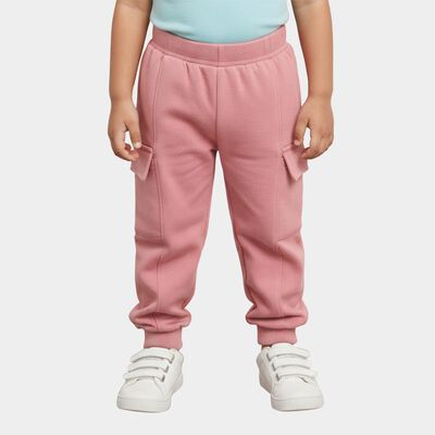 Infants Soft Pink Elastic Waist Cargo Pyjama