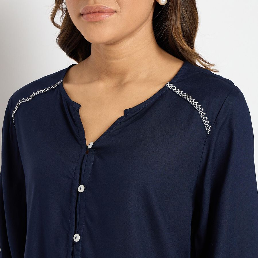 Ladies' Shirt , नेवी ब्लू, large image number null