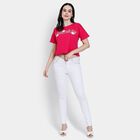 Ladies' 100% Cotton Crop  Top, Pink, small image number null