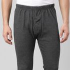 Men's Charcoal Long Johns Thermal, चारकोल, small