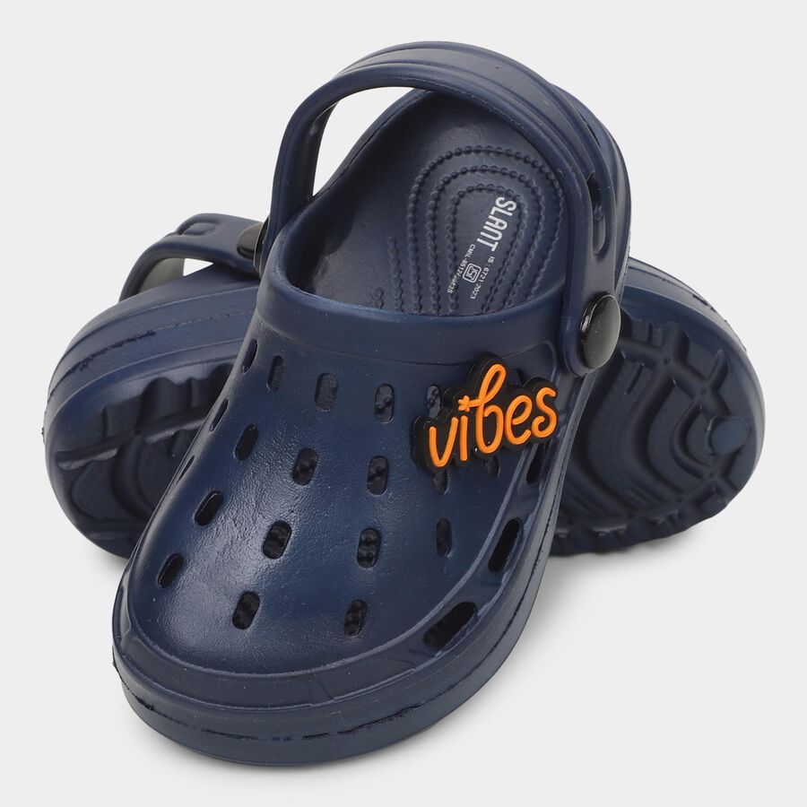 Boys' Sandal with Back Strap, Navy Blue, large image number null