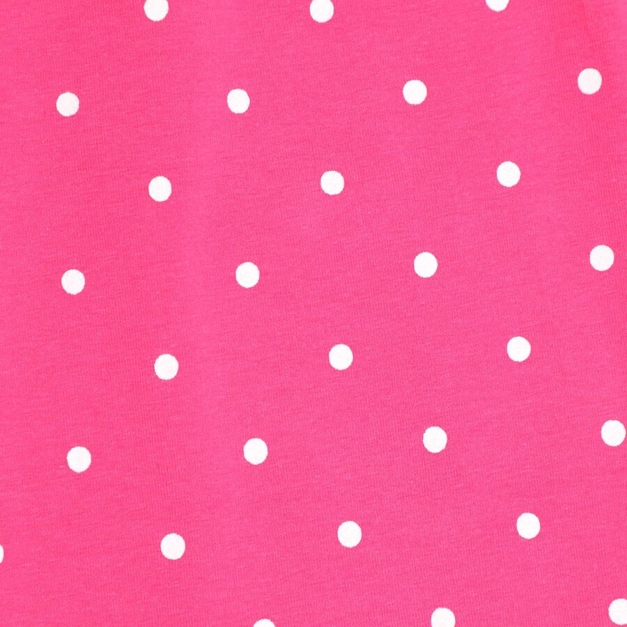 Girls All Over Print Leggings, Fuchsia, large image number null