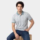 Men's Light Blue Cotton Polo Neck Polo T-Shirt, Light Blue, small