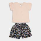 Girls' 100% Cotton Short Set , Light Pink, small