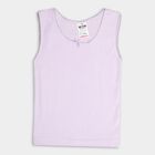 Girls' 100% Cotton Vest, लाइलेक, small image number null