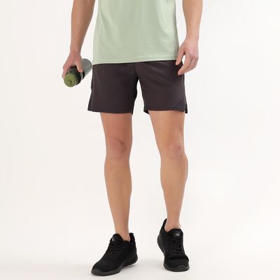 Men's Dark Charcoal Regular Fit Running Shorts