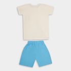 Boys' 100% Cotton Knit Baba Suit , White, small image number null