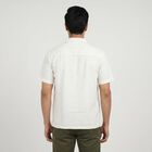 Men's White Casual Shirt, Off White, small