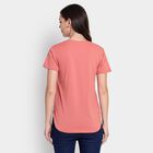 Ladies' Round Neck T-Shirt , गुलाबी, small image number null